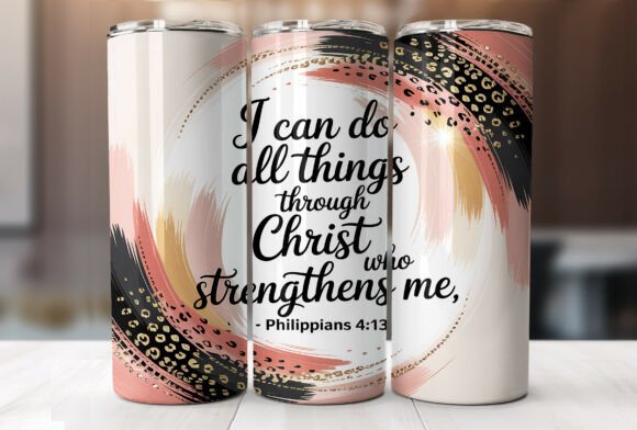 20oz Faith Scripture Christian Tumbler Wraps