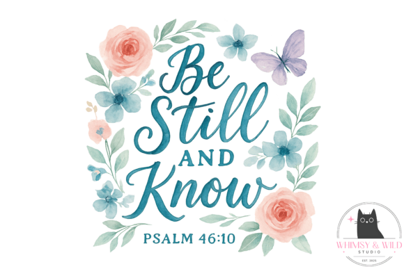Be Still and Know Scripture PNG Clipart: Illustrations