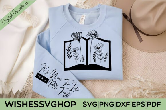Book Christian Sleeve Sweatshirt SVG PNG for Crafts