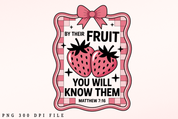 By Their Fruit You Will Know Them PNG for Crafts