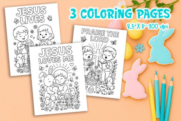 Christian Easter Jesus Coloring Pages & Coloring Pages Amp