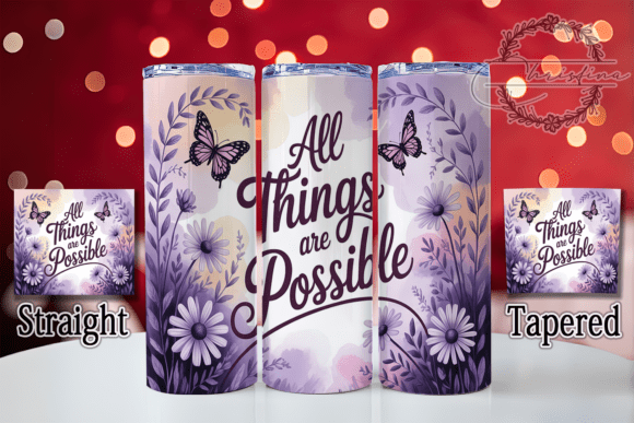 Christian Faith Bible Verse Tumbler Wraps