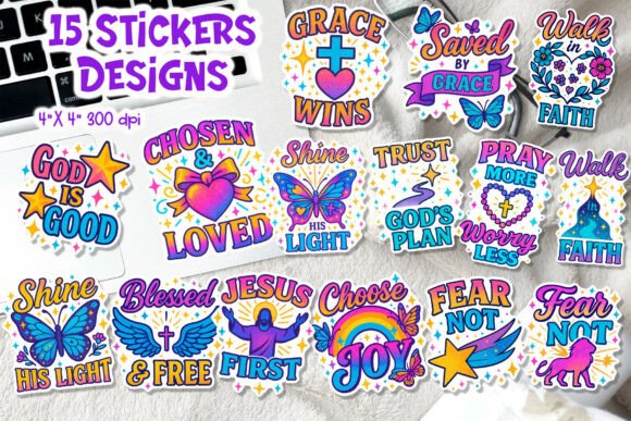 Christian Faith Quotes Stickers PNG