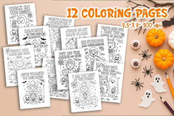 Christian Halloween Coloring Bundle & Coloring Pages Amp