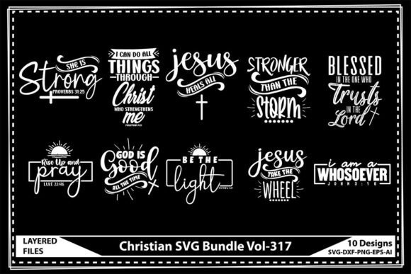 Christian SVG Bundle Vol-317 for Crafts