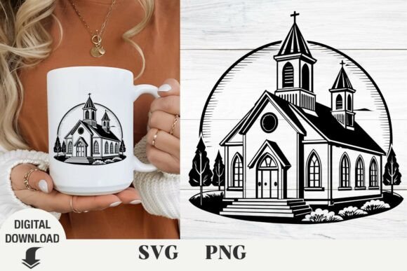 Church SVG, Christian & Christmas Crafts