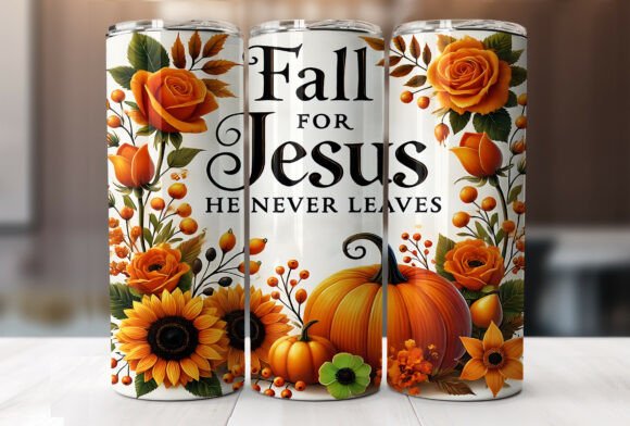 Fall for Jesus Christian Tumbler Wrap