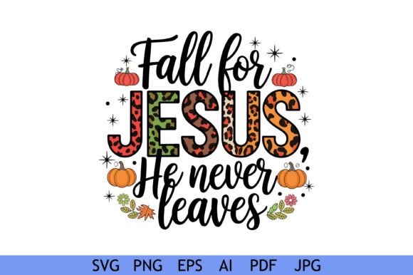 Fall for Jesus Faith Design for Crafts