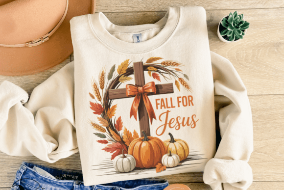 Fall for Jesus Shirt SVG for Crafts