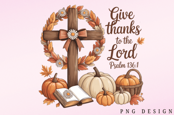 Give Thanks to the Lord Psalm PNG Illustrations