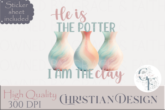 He is the Potter Christian Graphic Templates