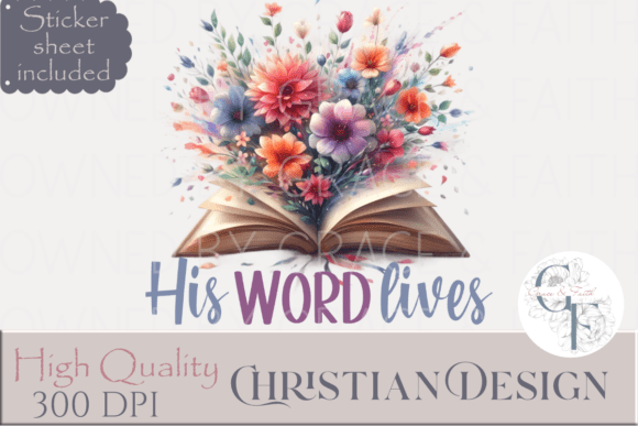 His Word Lives – Christian Graphic
