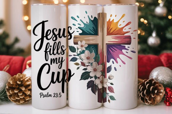 Jesus Fills My Cup 20oz Tumbler Wrap