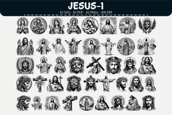 Jesus Vector Clipart – 42 Designs