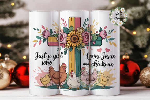 Just a Girl Who Loves Jesus Tumbler Wrap