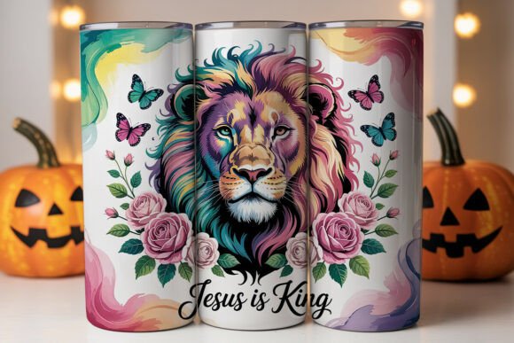 Lion Jesus King 20oz Tumbler Wrap