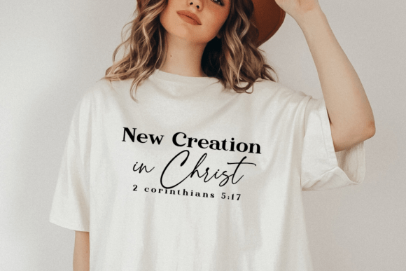 New Creation in Christ SVG PNG, Boho Crafts