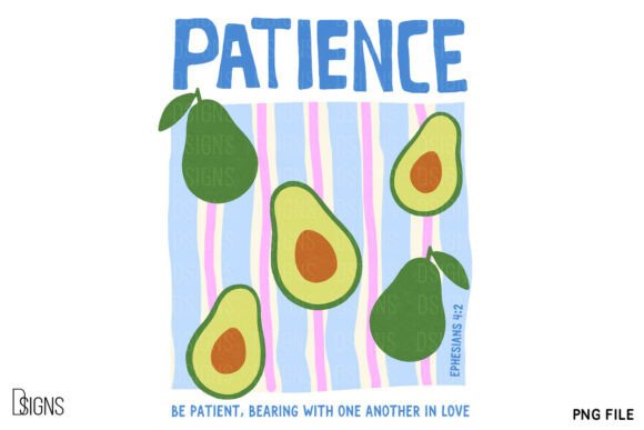 Patience Bible Verse Christian PNG Illustrations