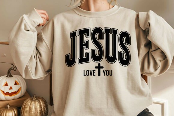 Retro Jesus Love You Design Christian Crafts