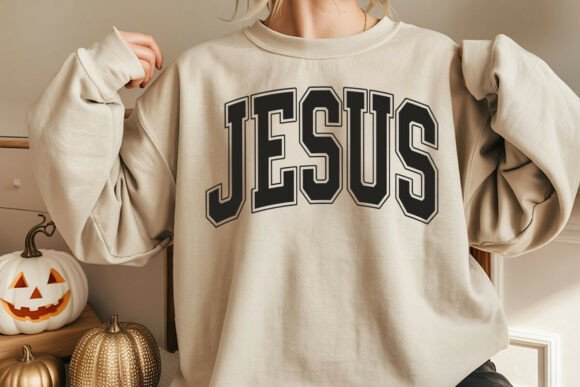 Retro Jesus Varsity Design Jesus SVG for Crafts