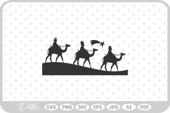 Wise Man King Jesus SVG PNG DXF for Crafts